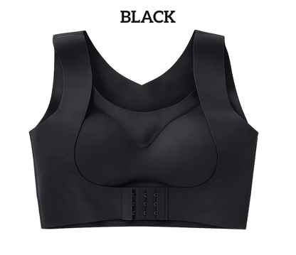 2-in-1 Breast Lifter & Back Support Front Closure Sports Bra