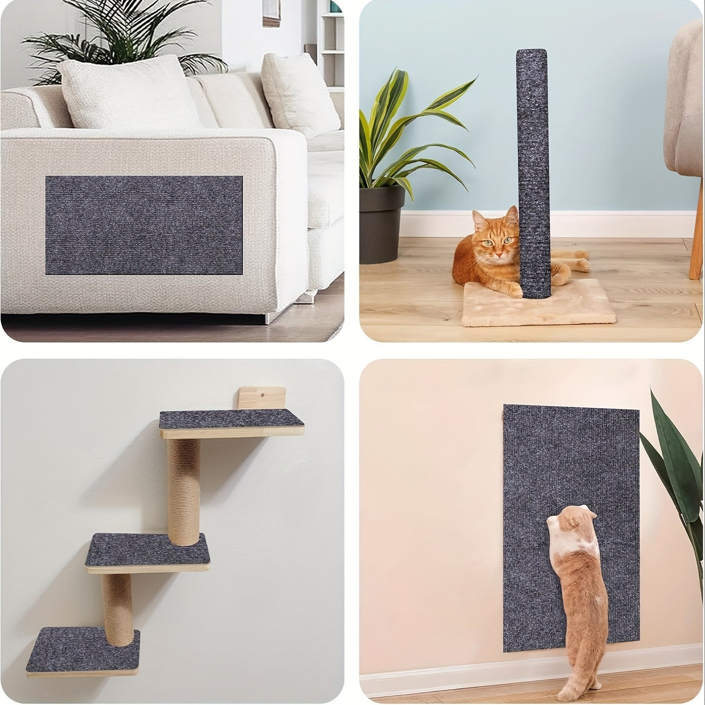 No More Torn Sofas™ – Clear Anti-Scratch Cat Protection Mat